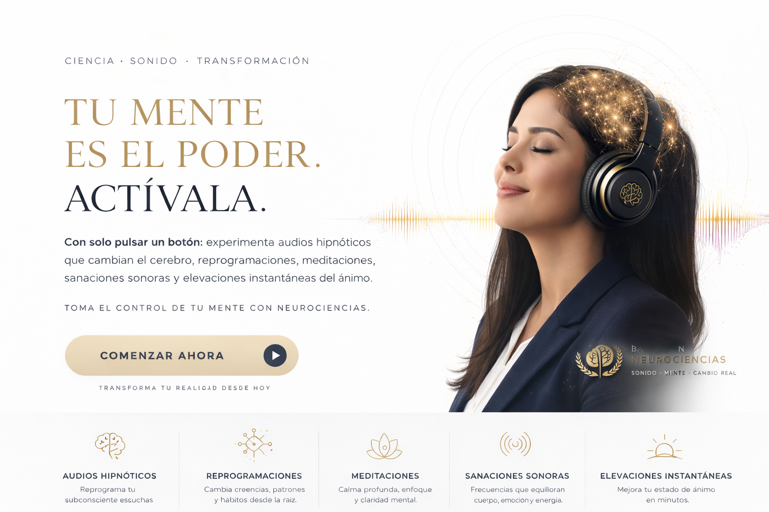 Audios para reprogramar tu mente en minutos